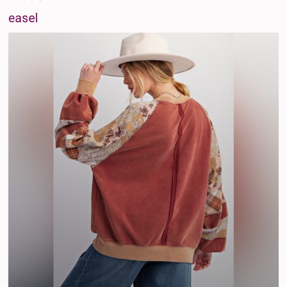 Easel L/S shirt Oversized! - Picture 2 of 8